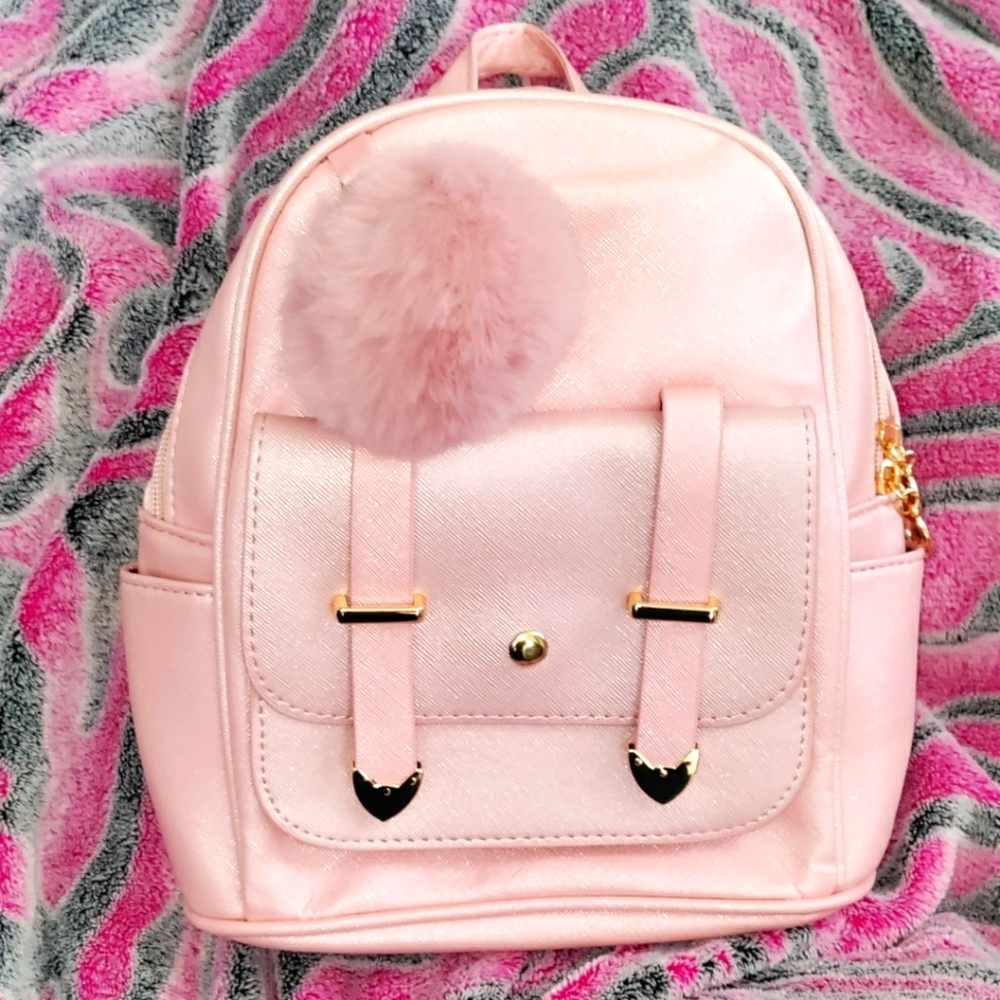 Pink Mini Backpack Purse